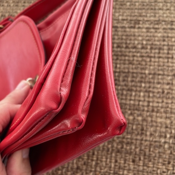 Vintage‎ Red Shoulder Bag - Picture 6 of 8